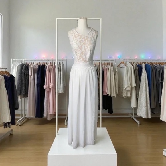 LULUS - Forever and Always White Lace Maxi Dress - Picture 9 of 9